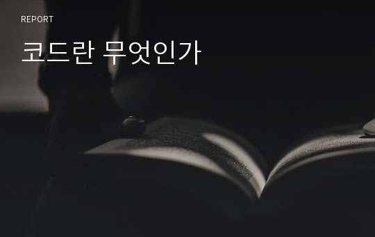 코드란 무엇인가