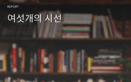 여섯개의 시선