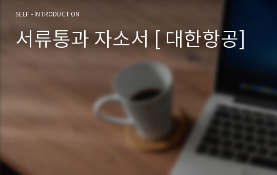 서류통과 자소서 [ 대한항공]