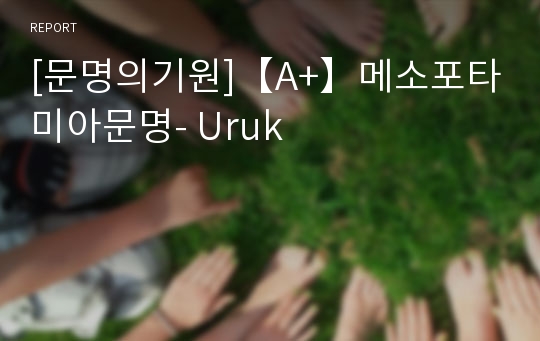 [문명의기원]【A+】메소포타미아문명- Uruk