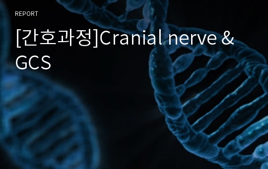 [간호과정]Cranial nerve &amp; GCS