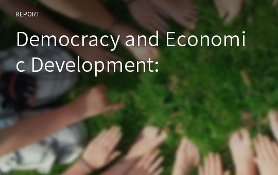 Democracy and Economic Development: