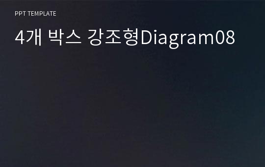 4개 박스 강조형Diagram08