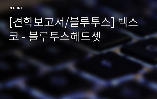 [견학보고서/블루투스] 벡스코 - 블루투스헤드셋