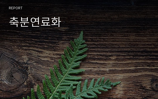 축분연료화