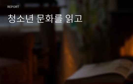 청소년 문화를 읽고