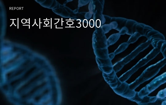 지역사회간호3000