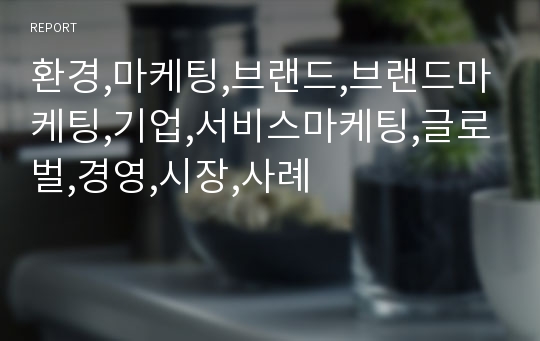 환경,마케팅,브랜드,브랜드마케팅,기업,서비스마케팅,글로벌,경영,시장,사례