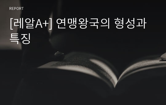 [레알A+] 연맹왕국의 형성과 특징