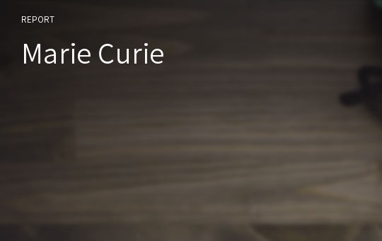 Marie Curie