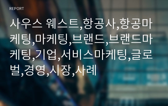 사우스 웨스트,항공사,항공마케팅,마케팅,브랜드,브랜드마케팅,기업,서비스마케팅,글로벌,경영,시장,사례