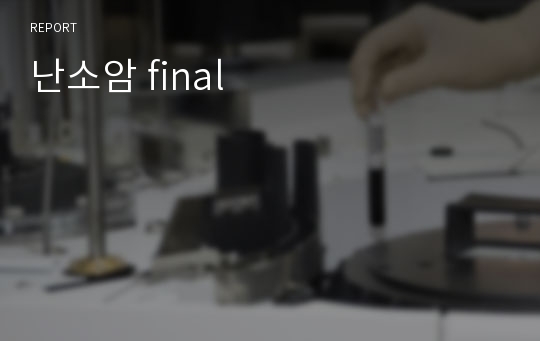 난소암 final