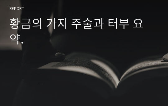 황금의 가지 주술과 터부 요약.