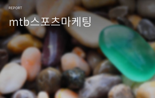 mtb스포츠마케팅