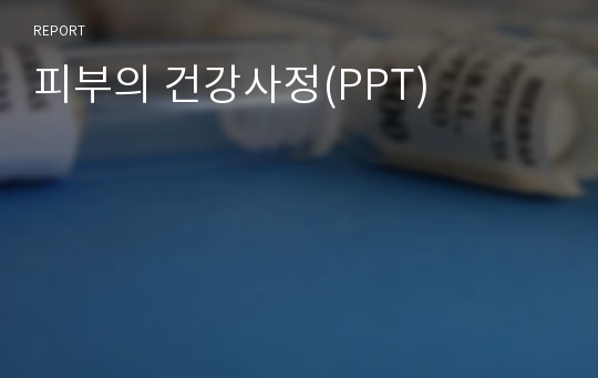 피부의 건강사정(PPT)