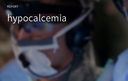 hypocalcemia