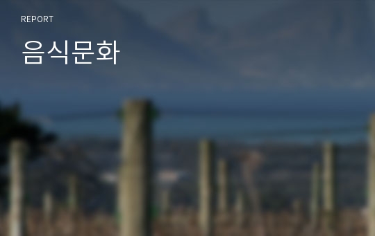 음식문화