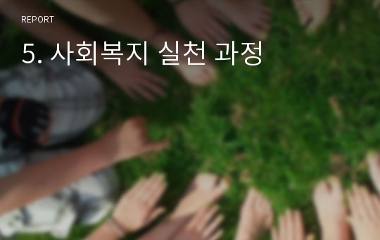 5. 사회복지 실천 과정