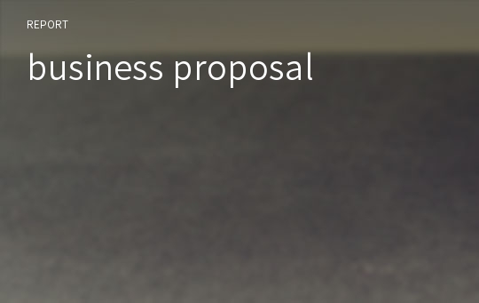 business proposal