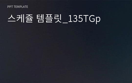 스케쥴 템플릿_135TGp