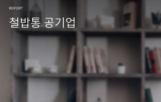 철밥통 공기업