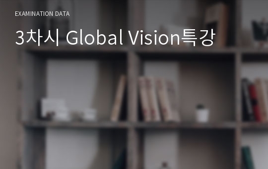 3차시 Global Vision특강