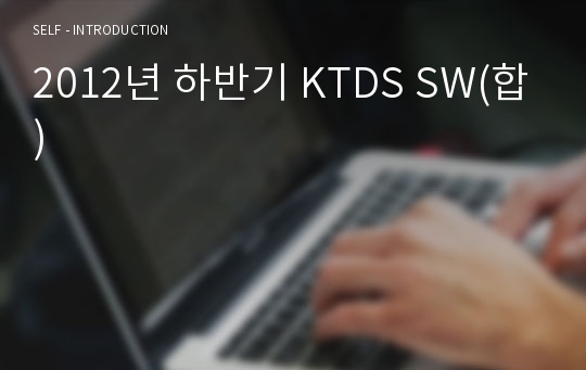 2012년 하반기 KTDS SW(합)