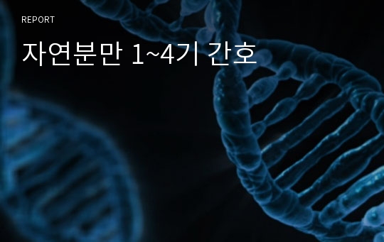 자연분만 1~4기 간호