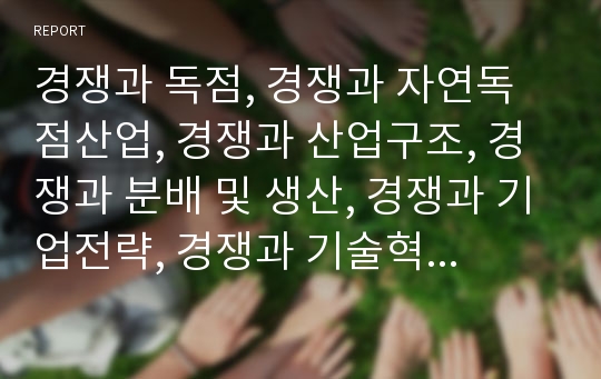 경쟁과 독점, 경쟁과 자연독점산업, 경쟁과 산업구조, 경쟁과 분배 및 생산, 경쟁과 기업전략, 경쟁과 기술혁신, 경쟁과 뇌물 및 부패행위, 경쟁과 시장가치, 경쟁과 고용계약 분석