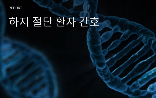 하지 절단 환자 간호