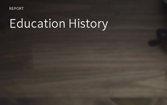 Education History