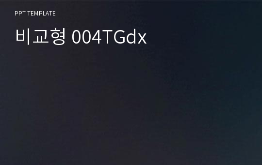 비교형 004TGdx