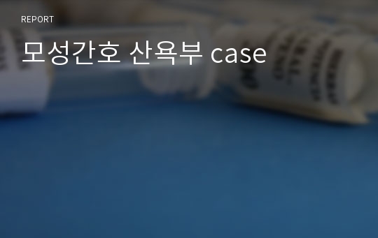 모성간호 산욕부 case