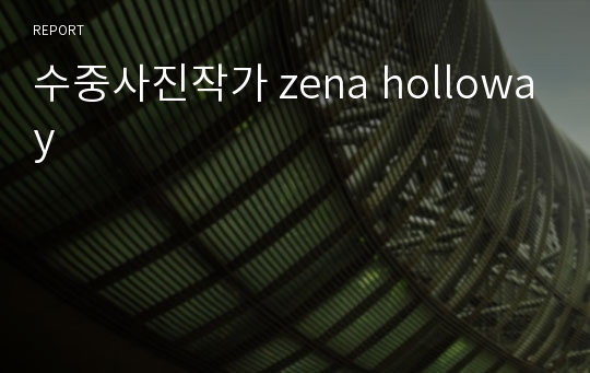 수중사진작가 zena holloway