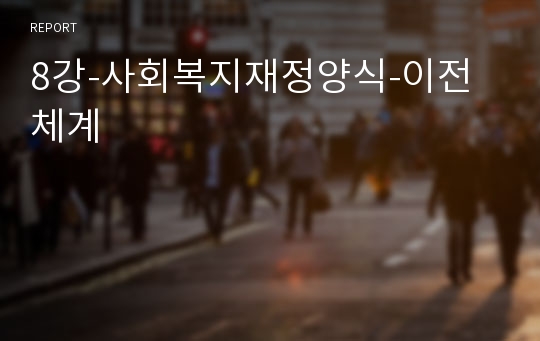 8강-사회복지재정양식-이전체계