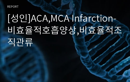 [성인]ACA,MCA Infarction-비효율적호흡양상,비효율적조직관류