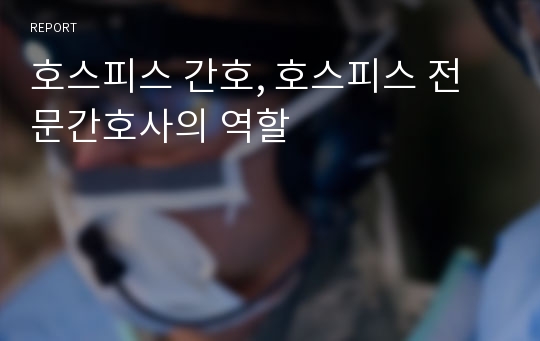 호스피스 간호, 호스피스 전문간호사의 역할