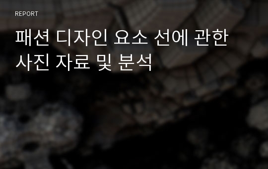 패션 디자인 요소 선에 관한 사진 자료 및 분석