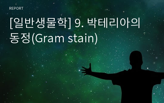 [일반생물학] 9. 박테리아의 동정(Gram stain)