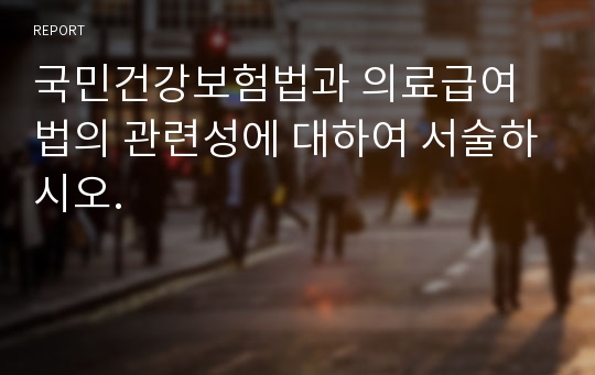 국민건강보험법과 의료급여법의 관련성에 대하여 서술하시오.