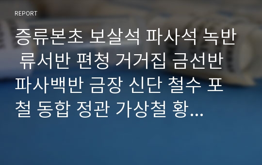 증류본초 보살석 파사석 녹반 류서반 편청 거거집 금선반 파사백반 금장 신단 철수 포철 동합 정관 가상철 황은 은벽