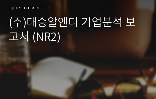 (주)태승알엔디 기업분석 보고서 (NR2)