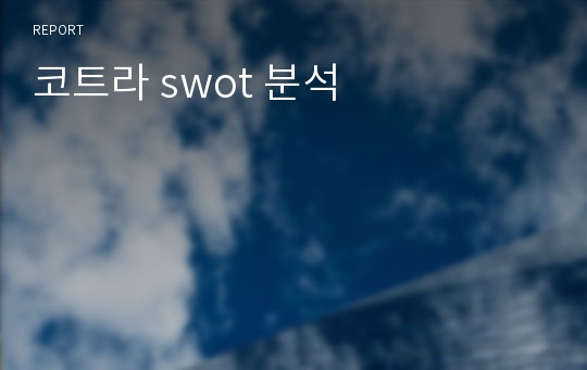 코트라 swot 분석