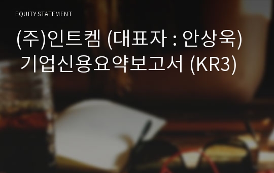 (주)인트켐 기업신용요약보고서 (KR3)