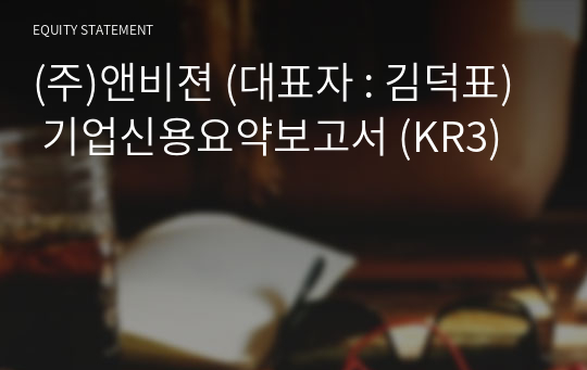 (주)앤비젼 기업신용요약보고서 (KR3)