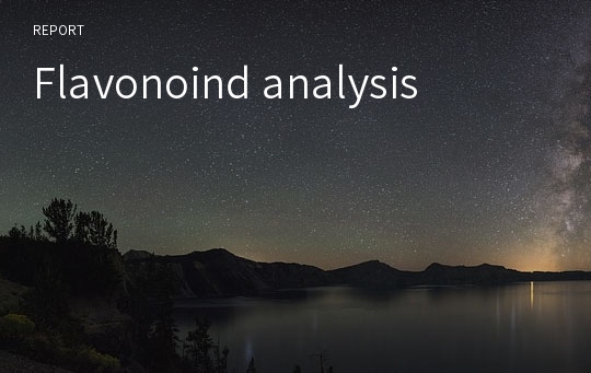 Flavonoind analysis