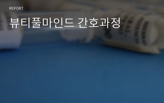 뷰티풀마인드 간호과정