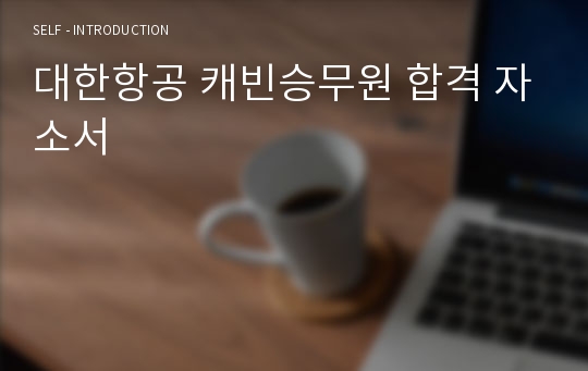 대한항공 캐빈승무원 합격 자소서