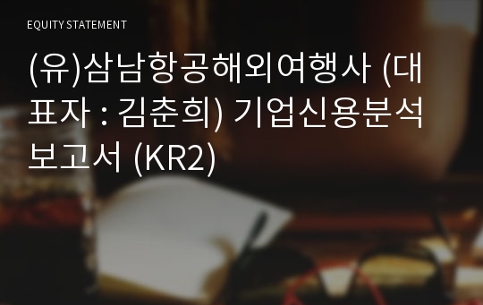 (유)삼남항공해외여행사 기업신용분석보고서 (KR2)