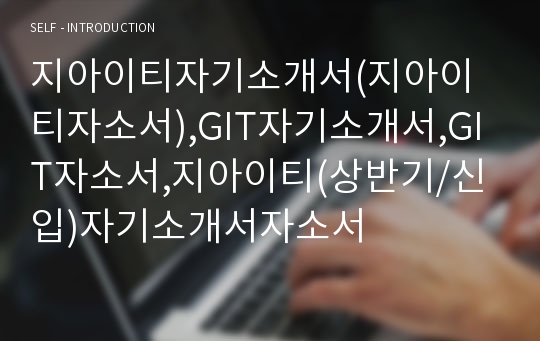 지아이티자기소개서(지아이티자소서),GIT자기소개서,GIT자소서,지아이티(상반기/신입)자기소개서자소서